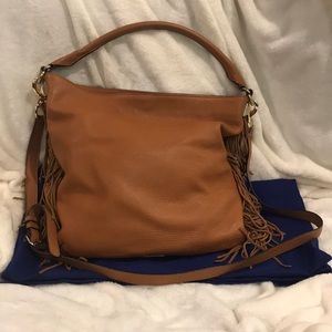 Women’s Rebecca Minkoff fringe hobo Cognac